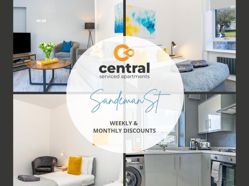 Central Serviced Apartments - 2 Bedroom - Free Street Parking - Fast Wifi - Smart Tvs In All Rooms - Ground Level - Family Neighbourhood - 3 X Double Beds - Heating 24-7 - Trade Stays - Weekly & Monthly Offers Dundee Buitenkant foto