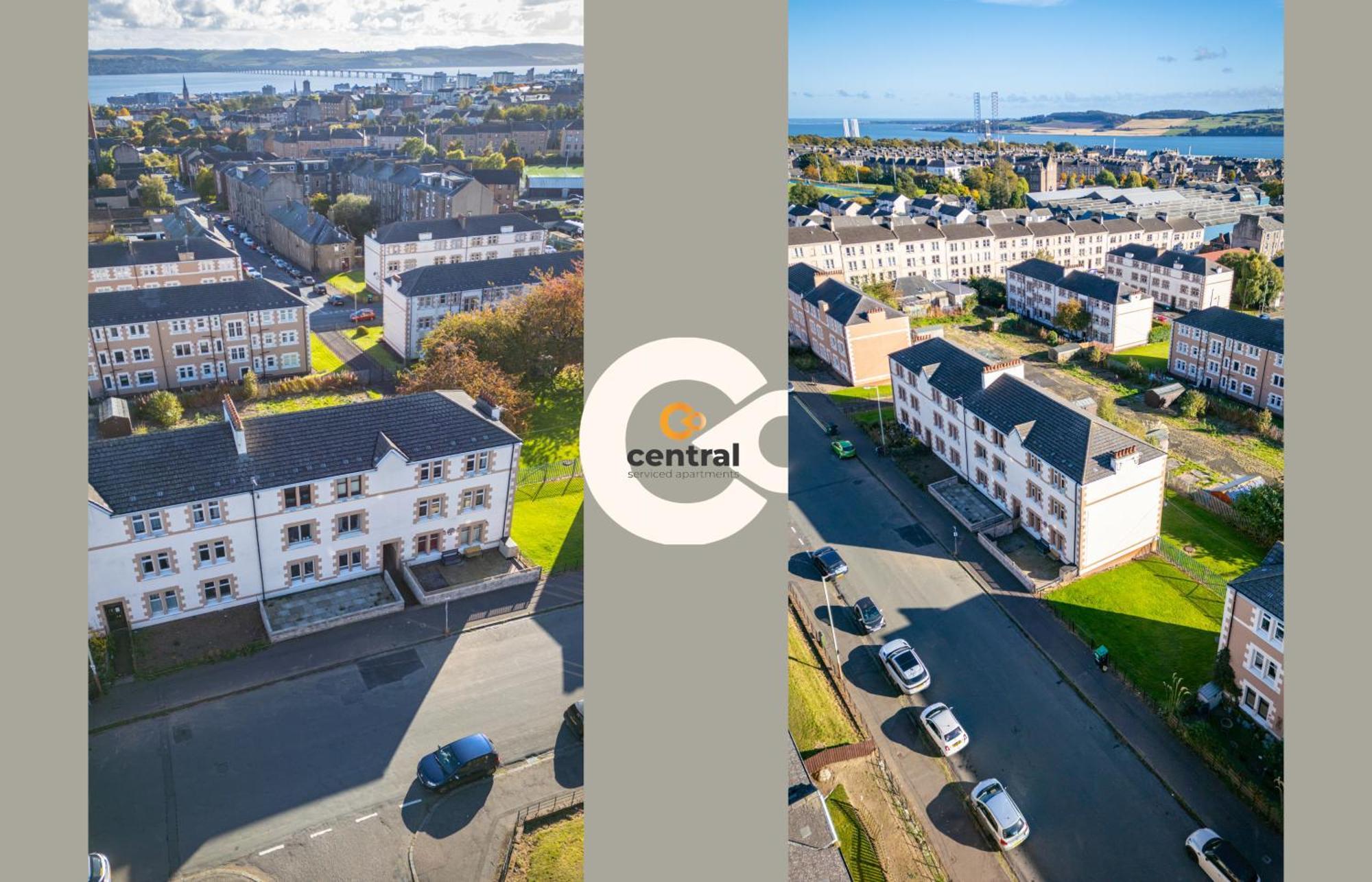 Central Serviced Apartments - 2 Bedroom - Free Street Parking - Fast Wifi - Smart Tvs In All Rooms - Ground Level - Family Neighbourhood - 3 X Double Beds - Heating 24-7 - Trade Stays - Weekly & Monthly Offers Dundee Buitenkant foto